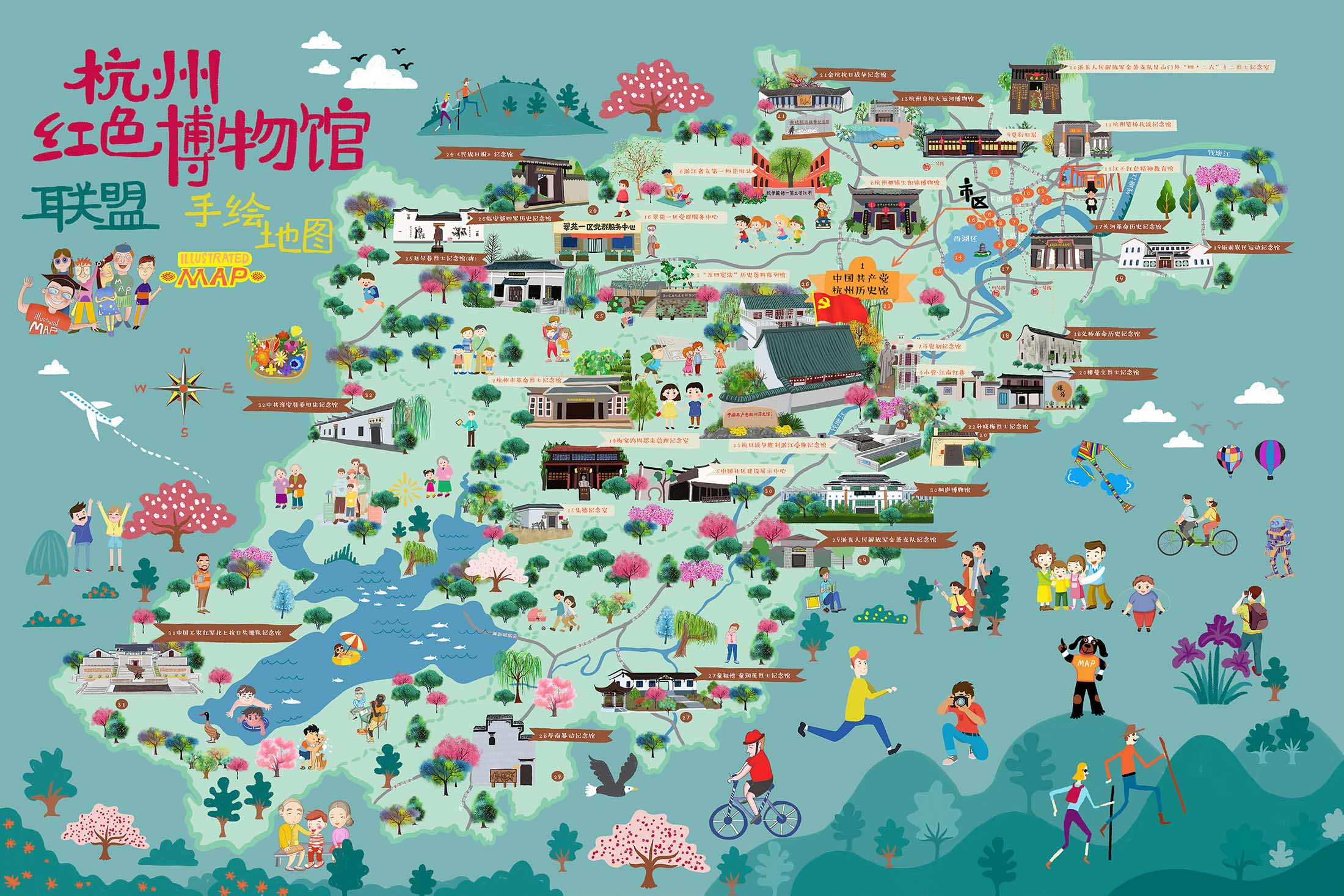涿州手绘地图与科技的完美结合 